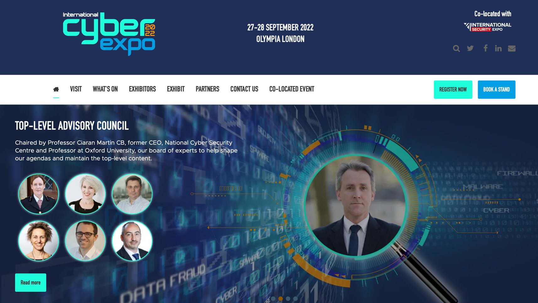 Attending the International Cyber Expo on the 27th / 28th September